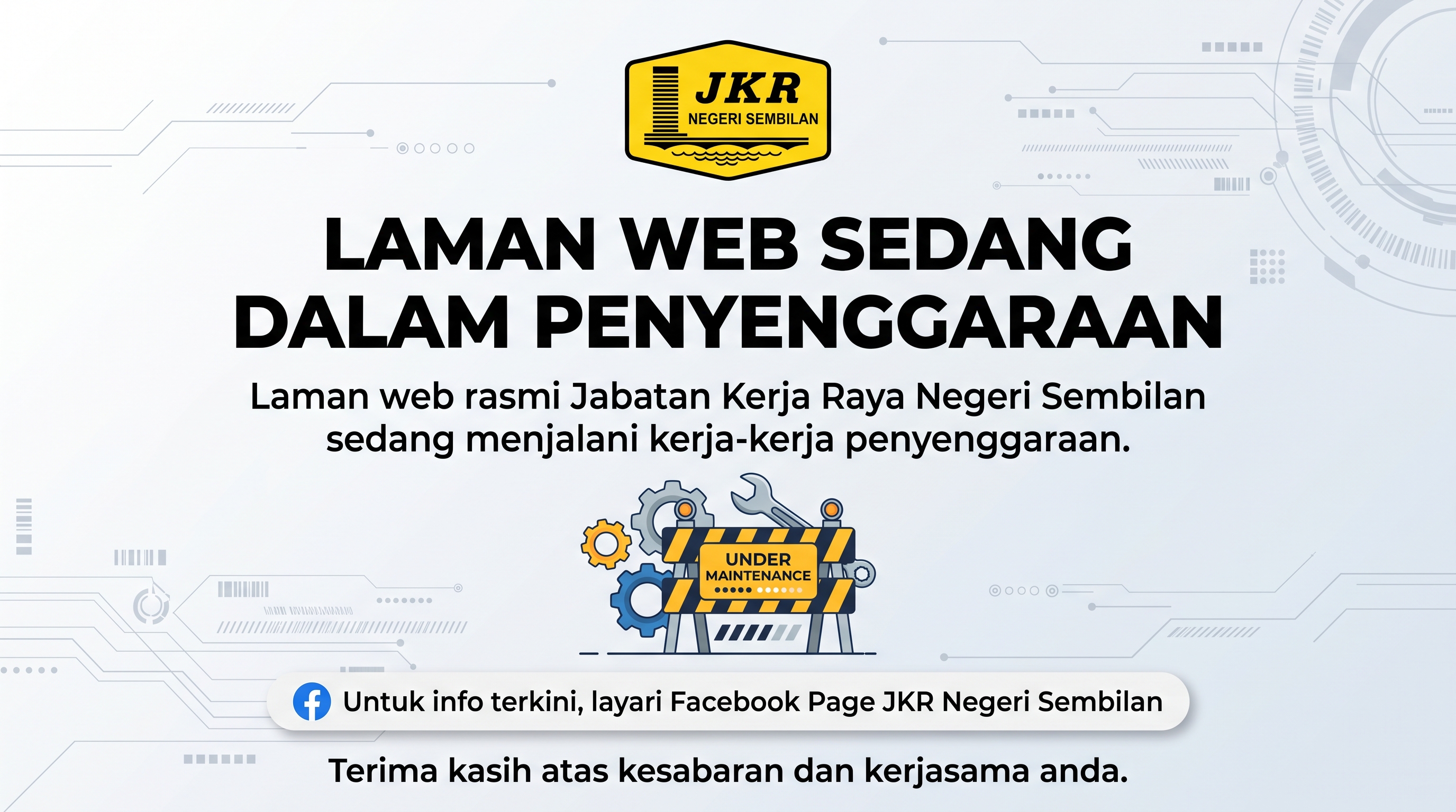 Website Dalam Penyenggaraan